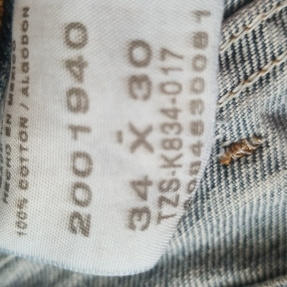 Men's Lee Regular Straight Leg Jeans  34 x 30 - Picture 5 of 5